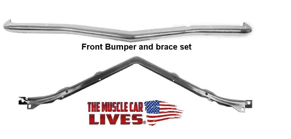 Bumper: Camaro Front 70-73 (Bumper & Brace)